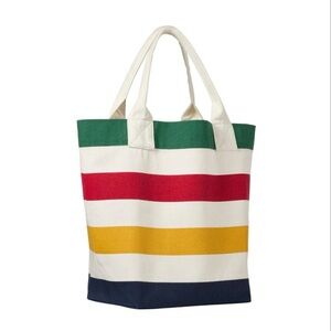 BNWT Classic HBC Stripes Tote bag - White handles